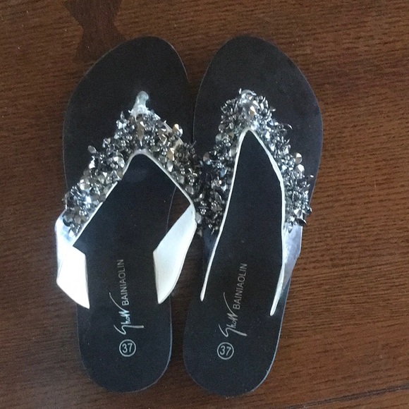 Show Bainiaolin Bling Flip Flops - Picture 1 of 3
